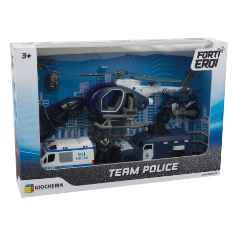 Playset Team Police - Forti Eroi